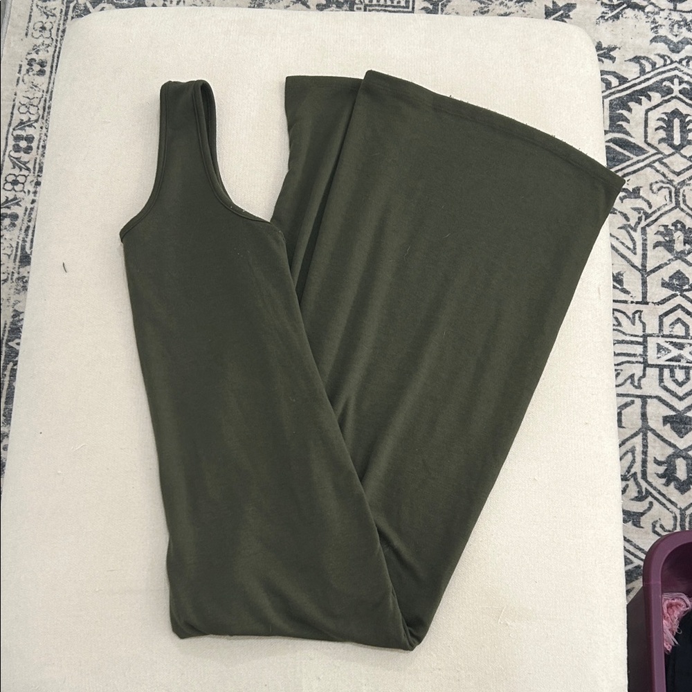 Olive Green Women's Wide Leg Jumpsuit